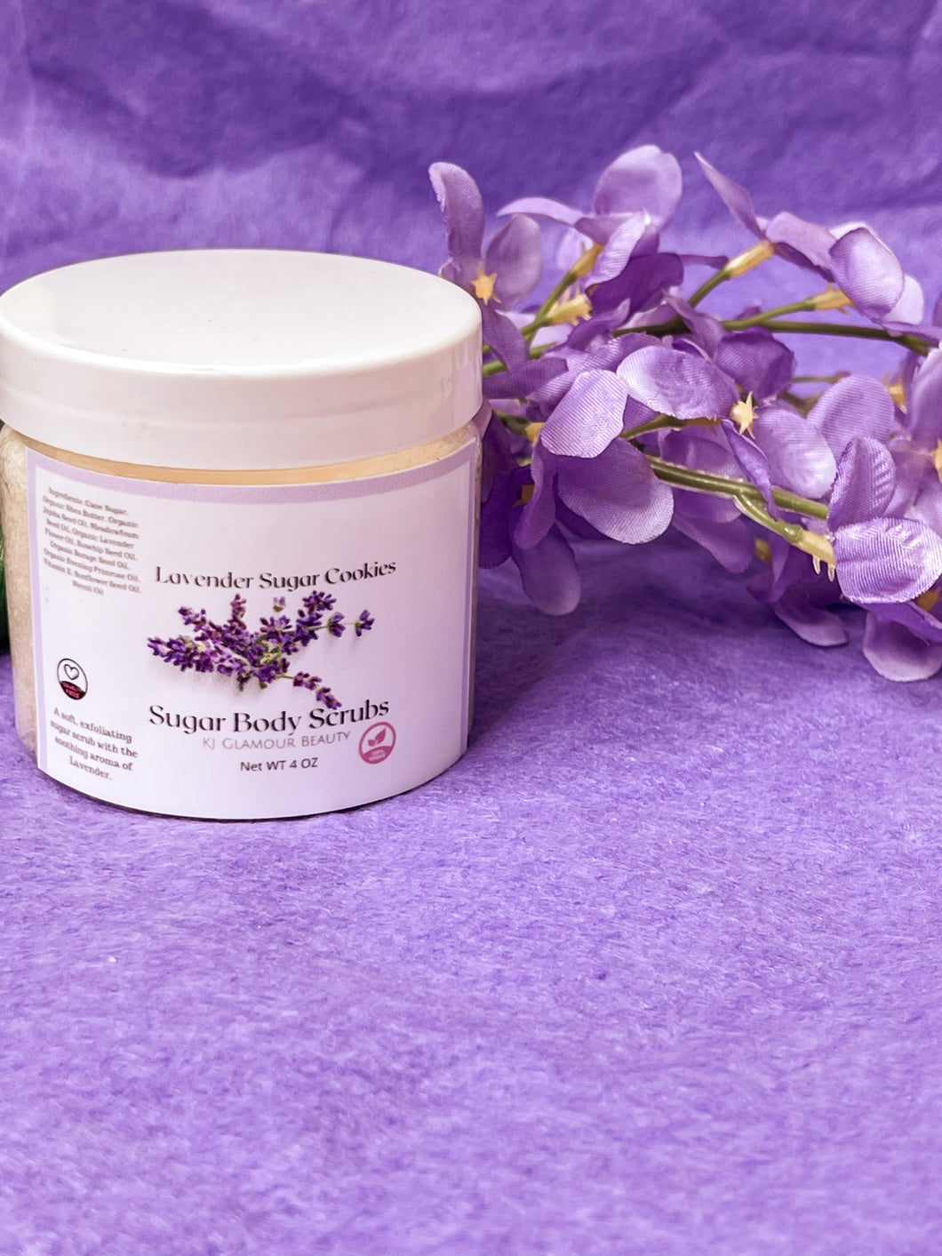 Lavender Sugar Cookie Sugar Body Scrub – Net Wt 4 oz